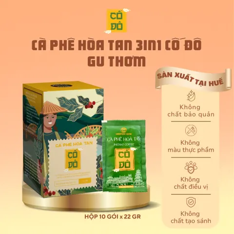 Cố Đô 3in1 인스턴트 커피 박스 - 향긋한 맛 (10포 x 22g)