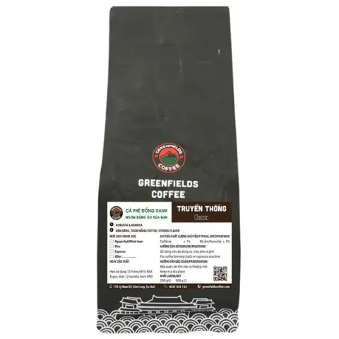 Greenfields Coffee 전통 핀 커피 무첨가 로스팅 500g