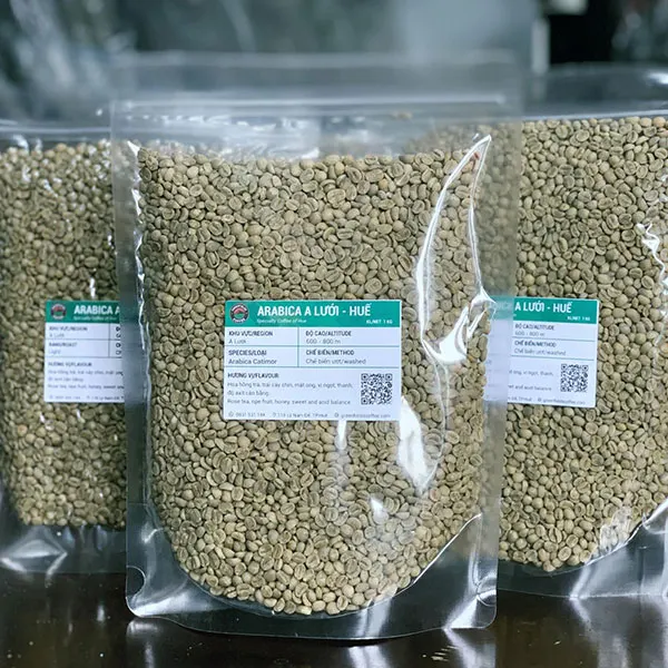 Cà phê nhân Arabica Catimor A Lưới, Huế 1KG