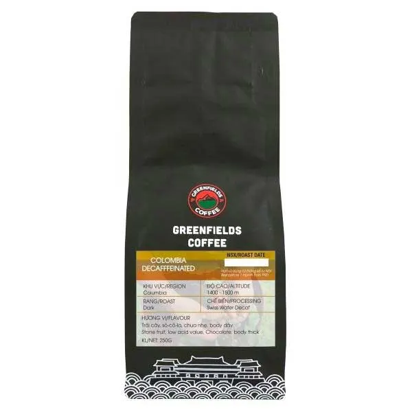 Cà phê Decaf Robusta - Cà phê "không caffein" 250g