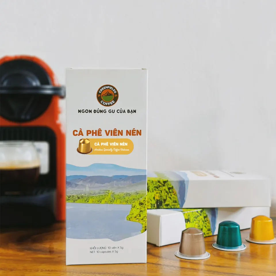 Nespresso 머신용 Greenfields Coffee 스페셜티 캡슐 커피 ARABICA SPECIALTY COFFEE VIETNAM