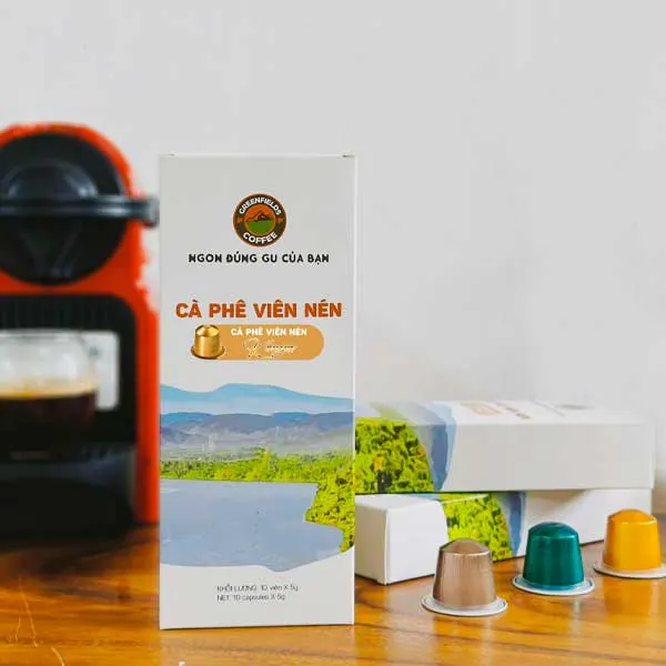 Cà phê viên nén đặc sản KENYA Greenfields Coffee dành cho máy Nespresso